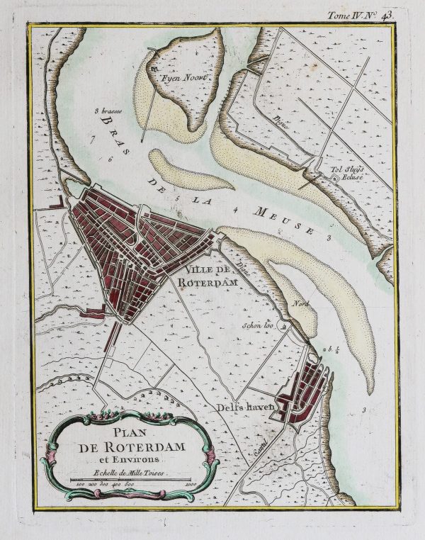 Plan ancien de Rotterdam