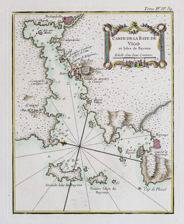 Carte marine de la Baie de Vigo