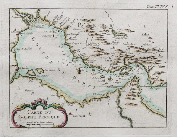 Carte ancienne du Golfe Persique