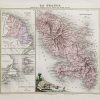Carte ancienne - Martinique et Guyane