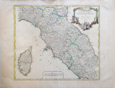 Carte ancienne de Toscane - Corse