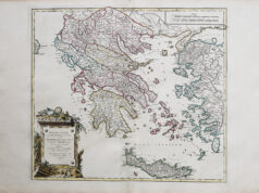 Carte géographique ancienne de la Grèce