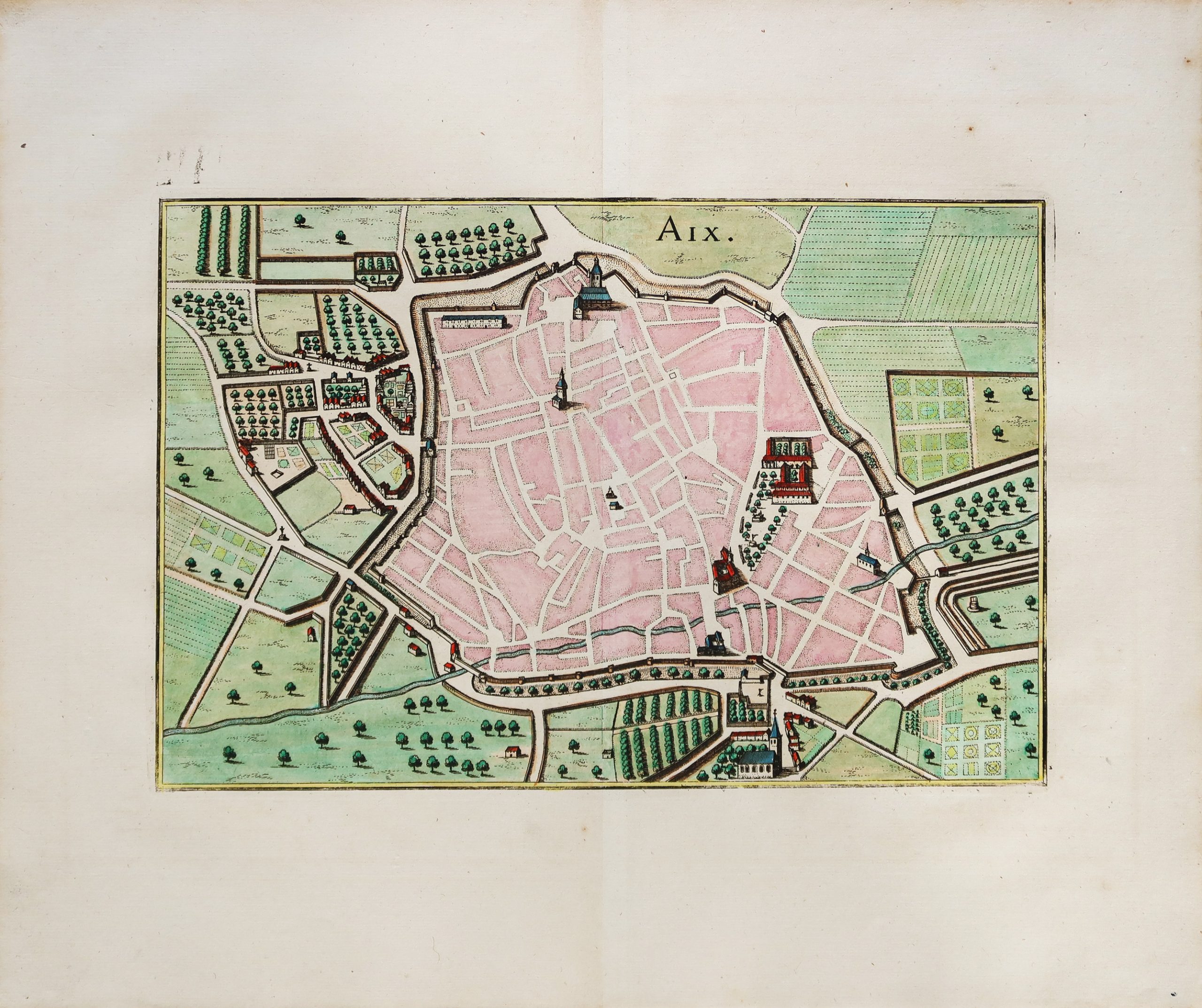 REPRODUCTION D'UN PLAN ancien de Saint-Omer (1700) EUR 26,10 - FR