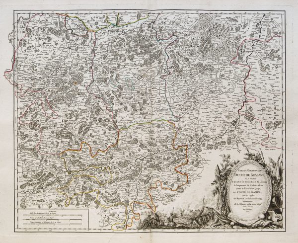 Carte ancienne de Brabant