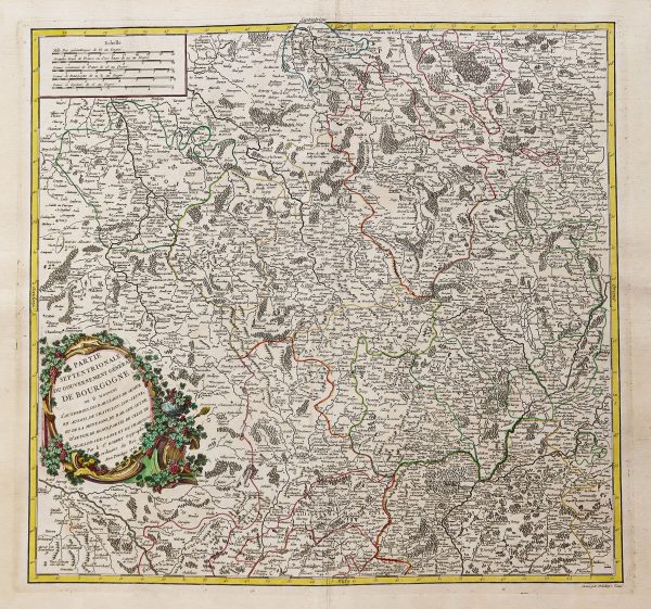 Carte ancienne de la Bourgogne
