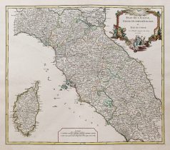 Carte ancienne de Toscane - Corse