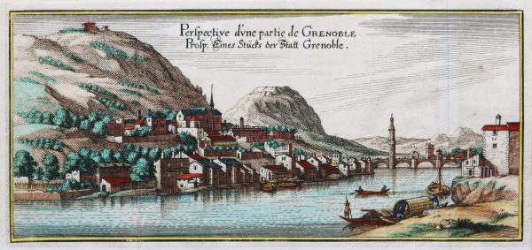 Gravure ancienne de Grenoble