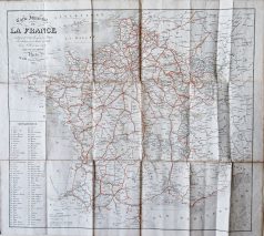 Carte itinéraire de la France