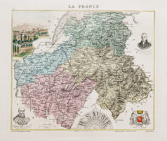 Carte ancienne de la Haute Savoie