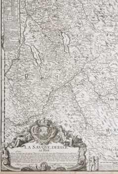 Carte géographique ancienne de la Savoie