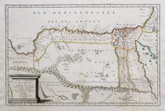 Carte ancienne de l’Egypte & Barca