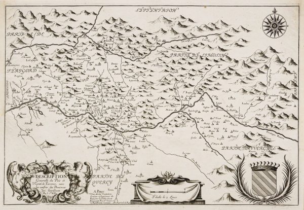 Carte ancienne - Auvergne & Périgord