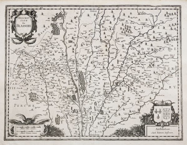 Carte ancienne du Blaisois - Blois