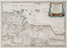 Carte ancienne - Tunisie & Libye