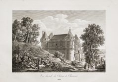 Gravure ancienne du Château de Chaumont-sur-Loire
