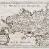 Carte géographique ancienne de Bretagne