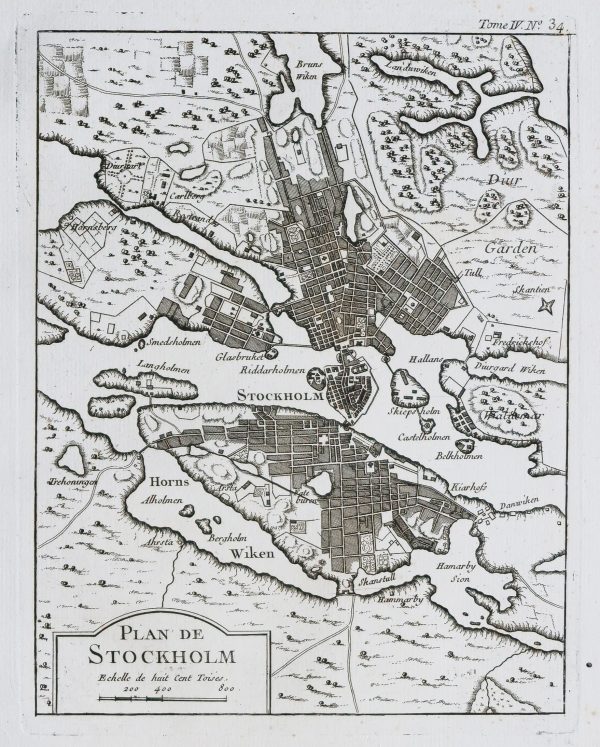 Plan ancien de Stockholm