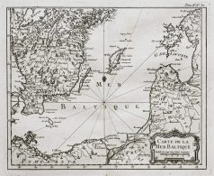 Carte ancienne - Mer Baltique