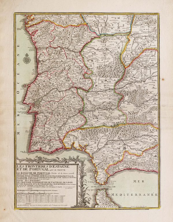 Carte ancienne - Espagne et Portugal