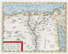 Carte géographique ancienne - Egypte