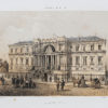 Lithographie ancienne - Palais de Justice de Nantes