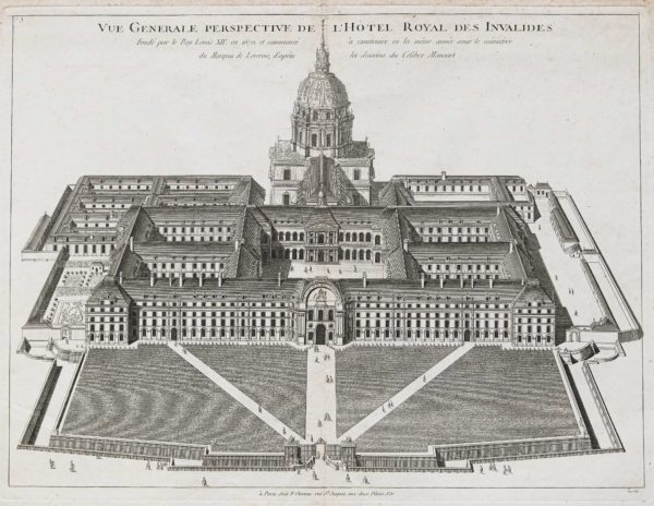 Gravure ancienne de l’Hôtel des Invalides