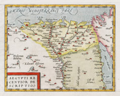 Carte géographique ancienne - Egypte