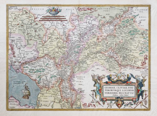 Carte géographique ancienne de Gueldre
