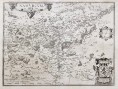 Carte géographique ancienne de Namur