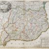 Carte ancienne de la Catalogne - Roussillon - Cerdagne