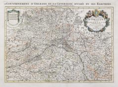 Carte géographique ancienne - Orléans