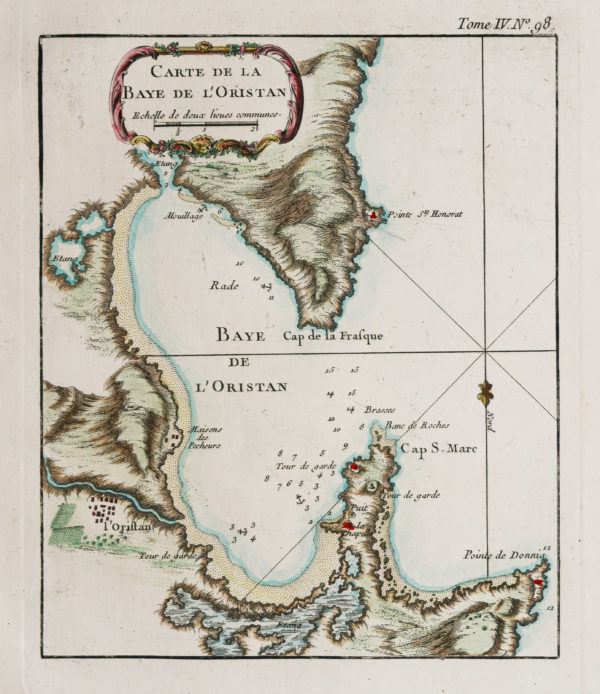 Carte marine ancienne - Baie de l’Oristan