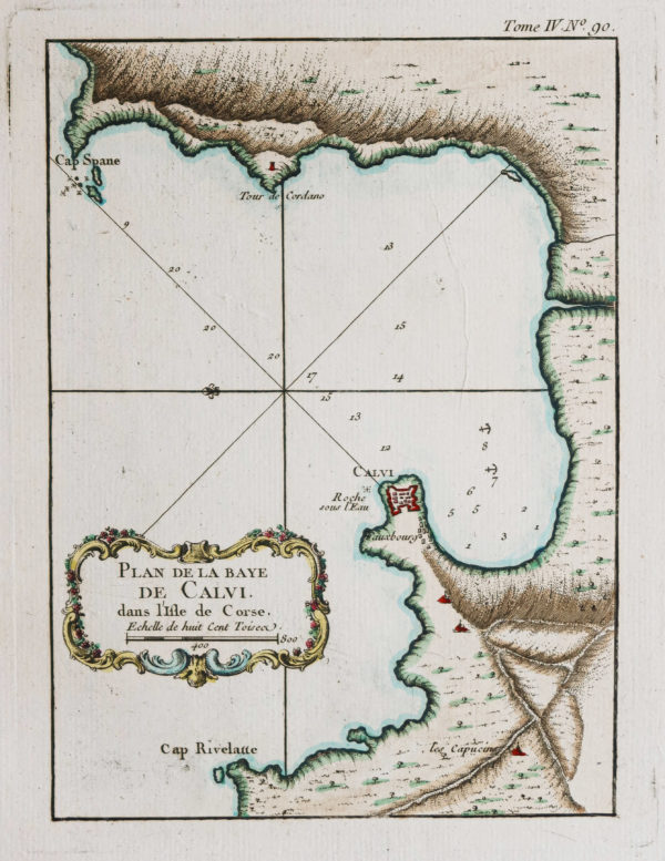 Plan ancien - Baie de Calvi