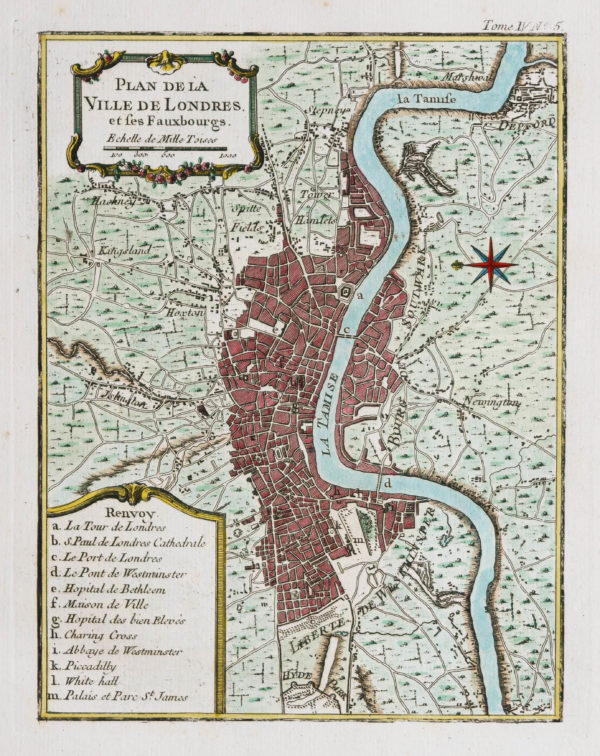 Plan ancien de Londres