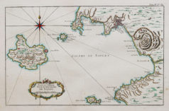Carte marine ancienne de Naples