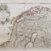 Carte géographique ancienne - Scandinavie
