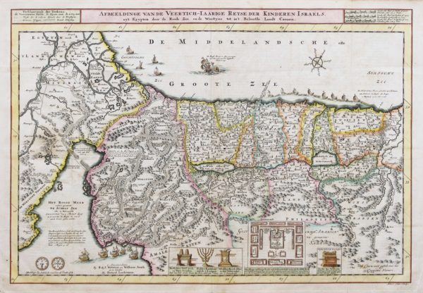 Carte géographique ancienne - Proche Orient
