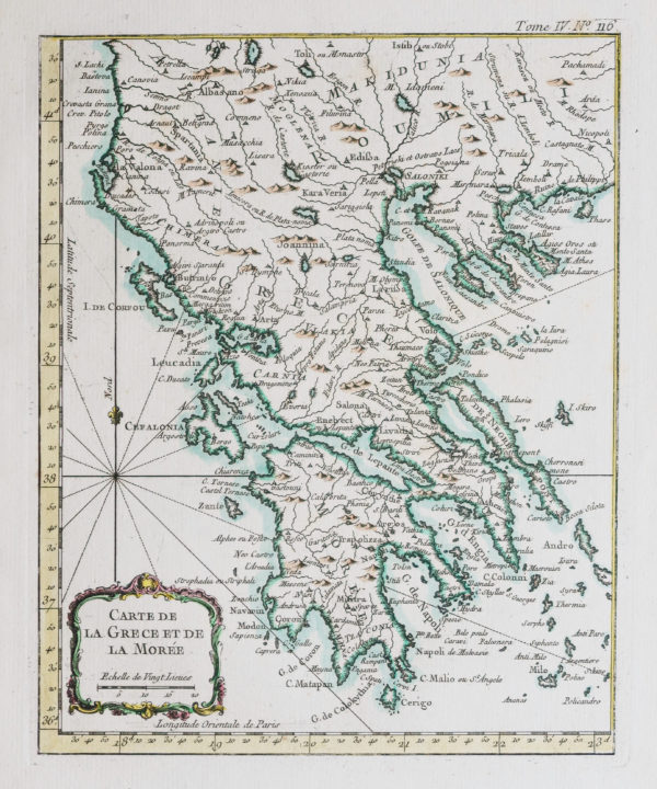 Carte ancienne de la Grèce