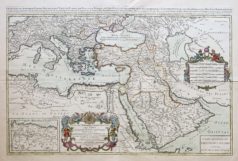 Carte géographique ancienne de l’Empire Ottoman