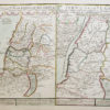 Carte géographique ancienne - Terre Sainte
