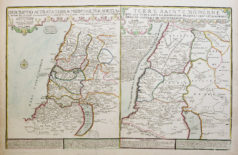 Carte géographique ancienne - Terre Sainte