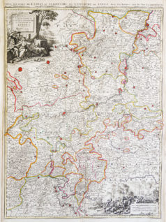 Carte ancienne - Liège - Belgique