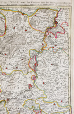 Carte ancienne - Liège - Belgique 