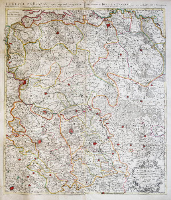 Carte ancienne - Duché de Brabant