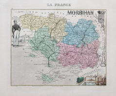 Carte ancienne - département du Morbihan