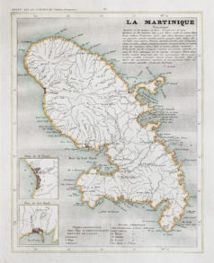 Carte ancienne de la Martinique