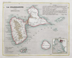 Carte ancienne de la Guadeloupe