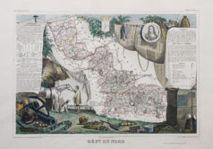 Carte géographique ancienne du département du Nord