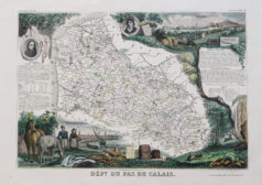 Carte géographique ancienne du Pas de Calais