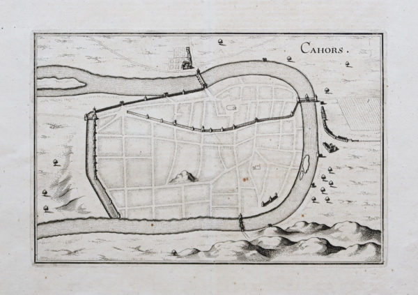 Plan ancien de Cahors